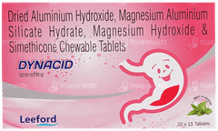 Dynacid Mint Flavour Chewable Tablet 15 Dynacid Mint Flavour Chewable Tablet 15